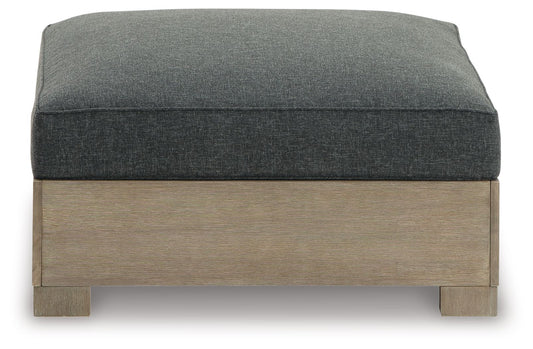 Citrine Park - Ottoman With Cushion - Brown