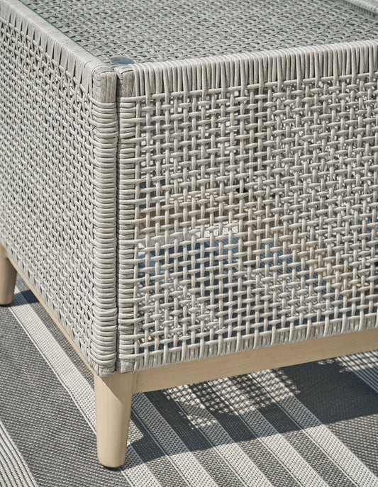 Seton Creek - Square End Table - Gray