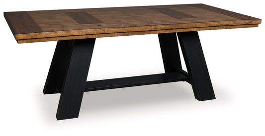 Greddinton - Dining Extension Table - Brown / Black