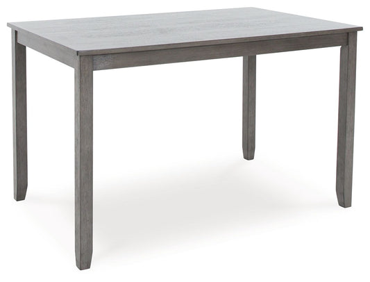 Caitbrook - Rect Drm Counter Table Set (Set of 7) - Gray