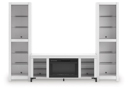 Brollevi - 3-Piece Entertainment Center - White