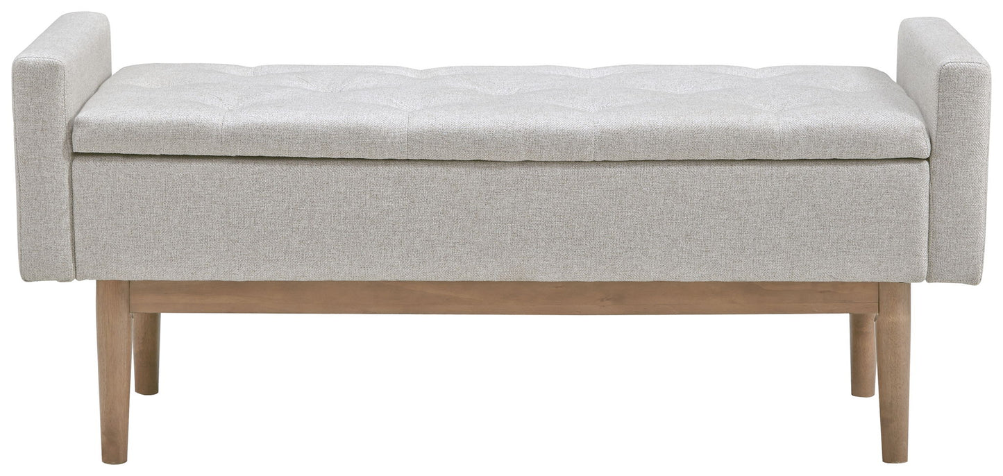 Briarson - Storage Bench - Beige / Brown