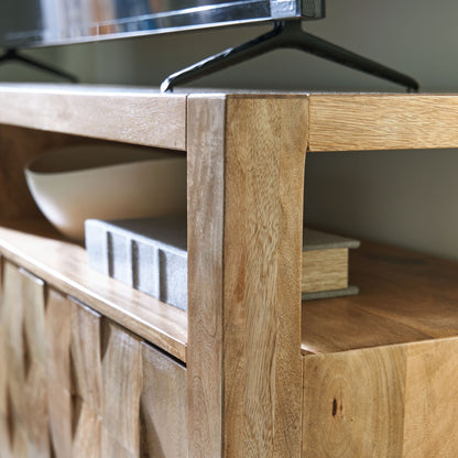 Hudwick - Accent Cabinet - Natural Brown