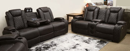 Omega Brown Reclining Sofa