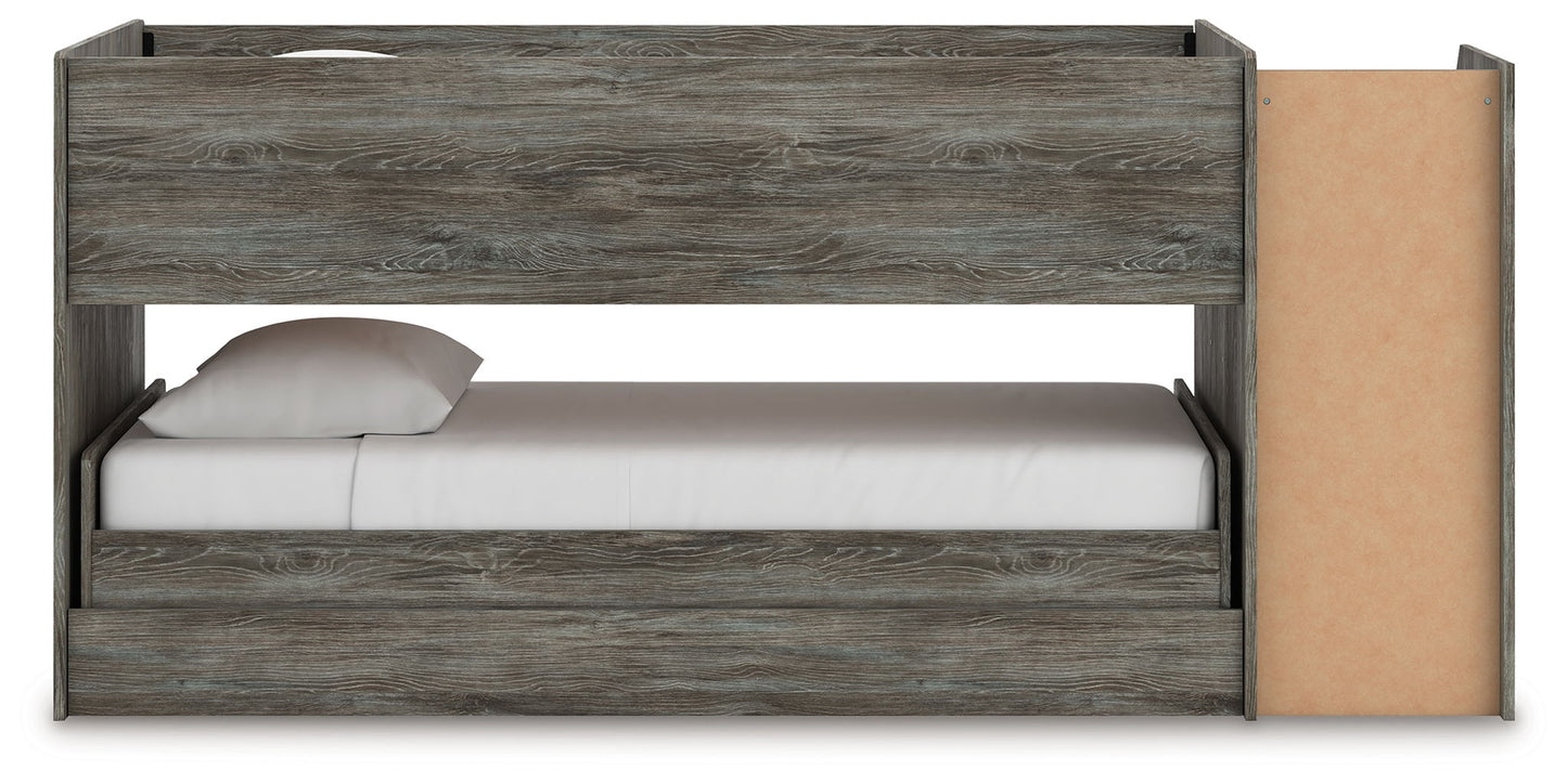 Frandern - Twin Over Twin Loft Bed - Gray