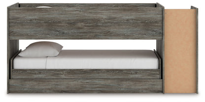 Frandern - Twin Over Twin Loft Bed - Gray
