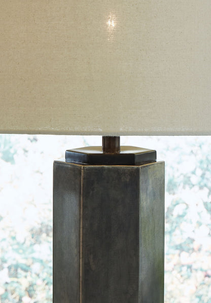 Dirkton - Metal Table Lamp  - Antique Pewter Finish