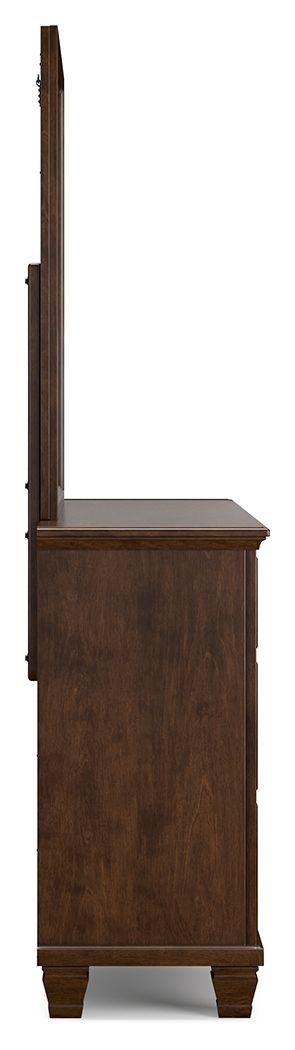 Danabrin - Dresser And Mirror - Brown