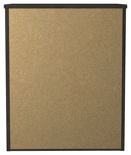 Belachime - Two Drawer Night Stand - Charcoal