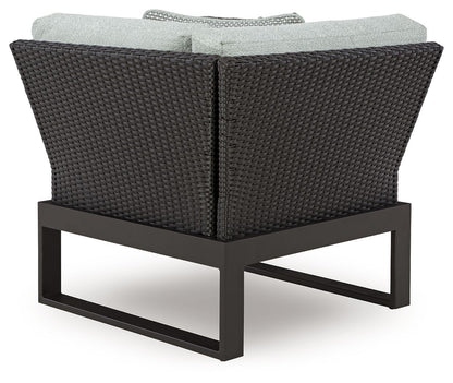 Beachloft - 6-Piece Outdoor Sectional - Black / Gray