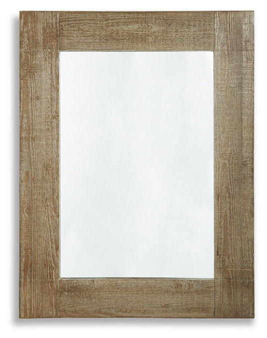 Waltleigh - Accent Mirror - Distressed Brown