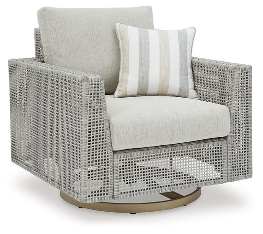 Seton Creek - Swivel Lounge With Cushion - Gray