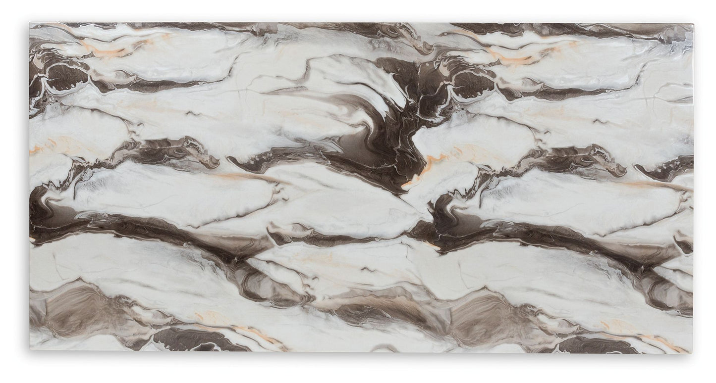 Jeshina - Dining Table - Dark Brown / Beige