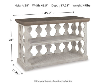 Havalance - Console Sofa Table - Gray / White