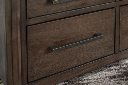 Kallenny - Square Cocktail Table - Brown / Gray