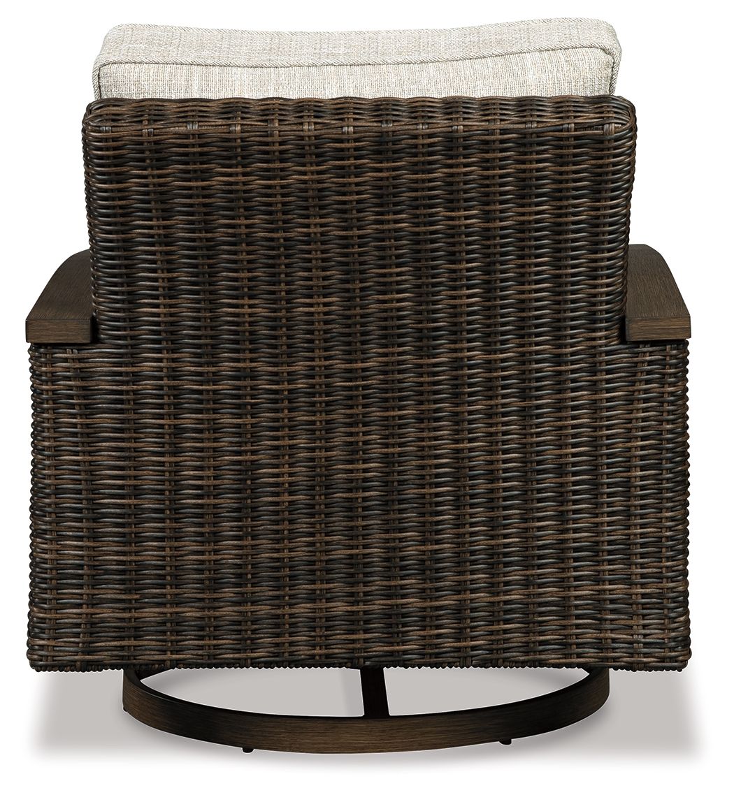 Paradise Trail - Swivel Lounge Chair (Set of 2) - Medium Brown