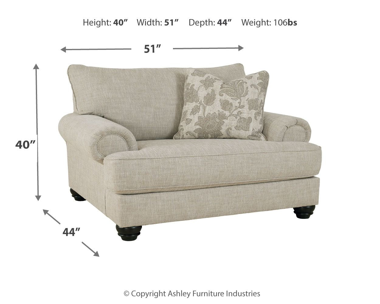 Asanti - Chair and a Half - Fog