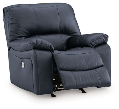 Leesworth - 3 Pc. - Power Reclining Sofa, Power Reclining Loveseat, Power Rocker Recliner - Ocean