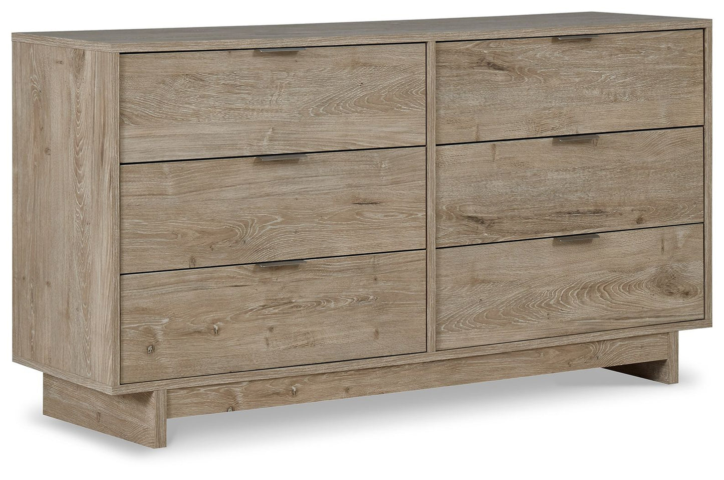 Oliah - Six Drawer Dresser - 31'' Height - Beige