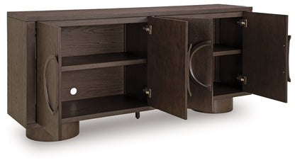 Veeda - Accent Cabinet - Dark Brown