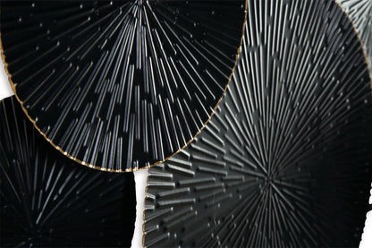 Rhetlen - Wall Decor - Black / Gold Finish