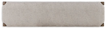 Cabalynn - Large Uph Dining Room Bench - Oatmeal / Light Brown