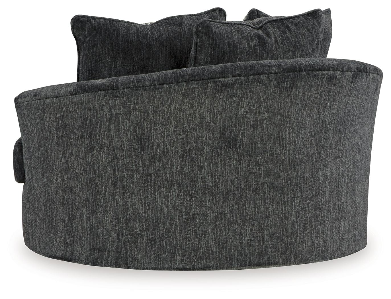 Biddeford - Oversized Swivel Accent Chair - Shadow