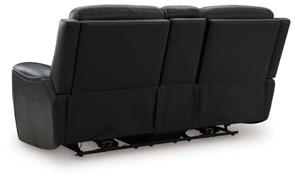 5Z-Comfort - Relaxation - Power Reclining Loveseat with Console / Adj Headrest