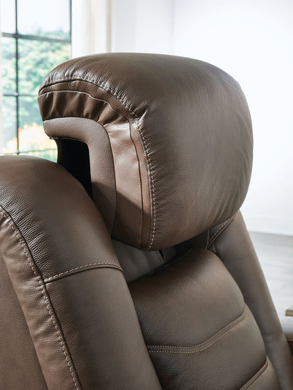 High Impact - Power Recliner / Adj Headrest - Tobacco