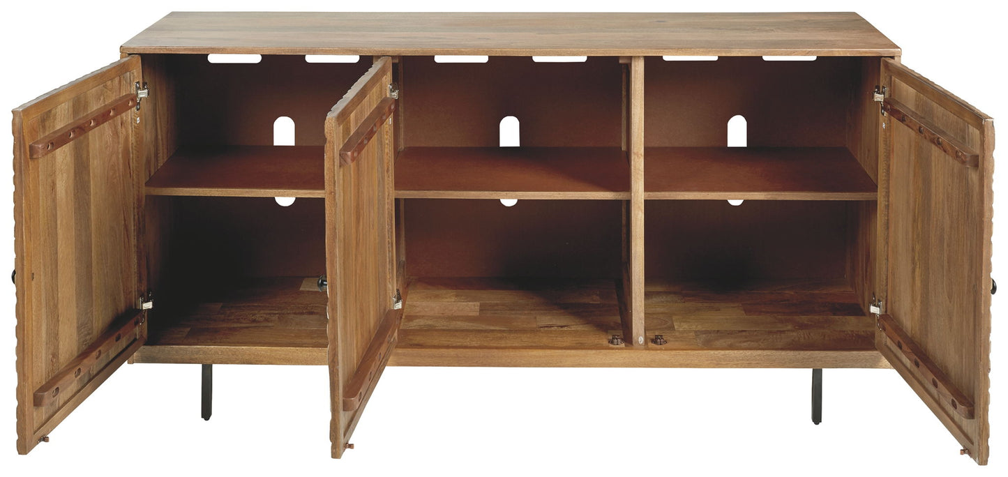 Kerrings - Accent Cabinet - Brown / Black / White