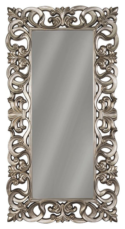 Lucia - Floor Mirror - Antique Silver Finish