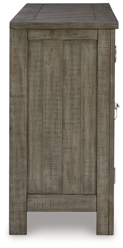 Krystanza - Dining Room Server - Weathered Gray