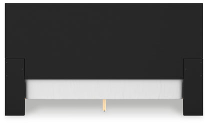 Londer - King Panel Bed - Black