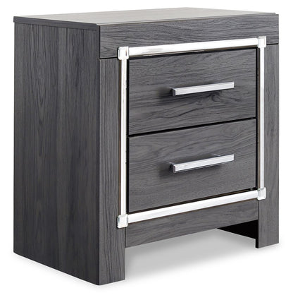 Lodanna - Two Drawer Night Stand - Gray