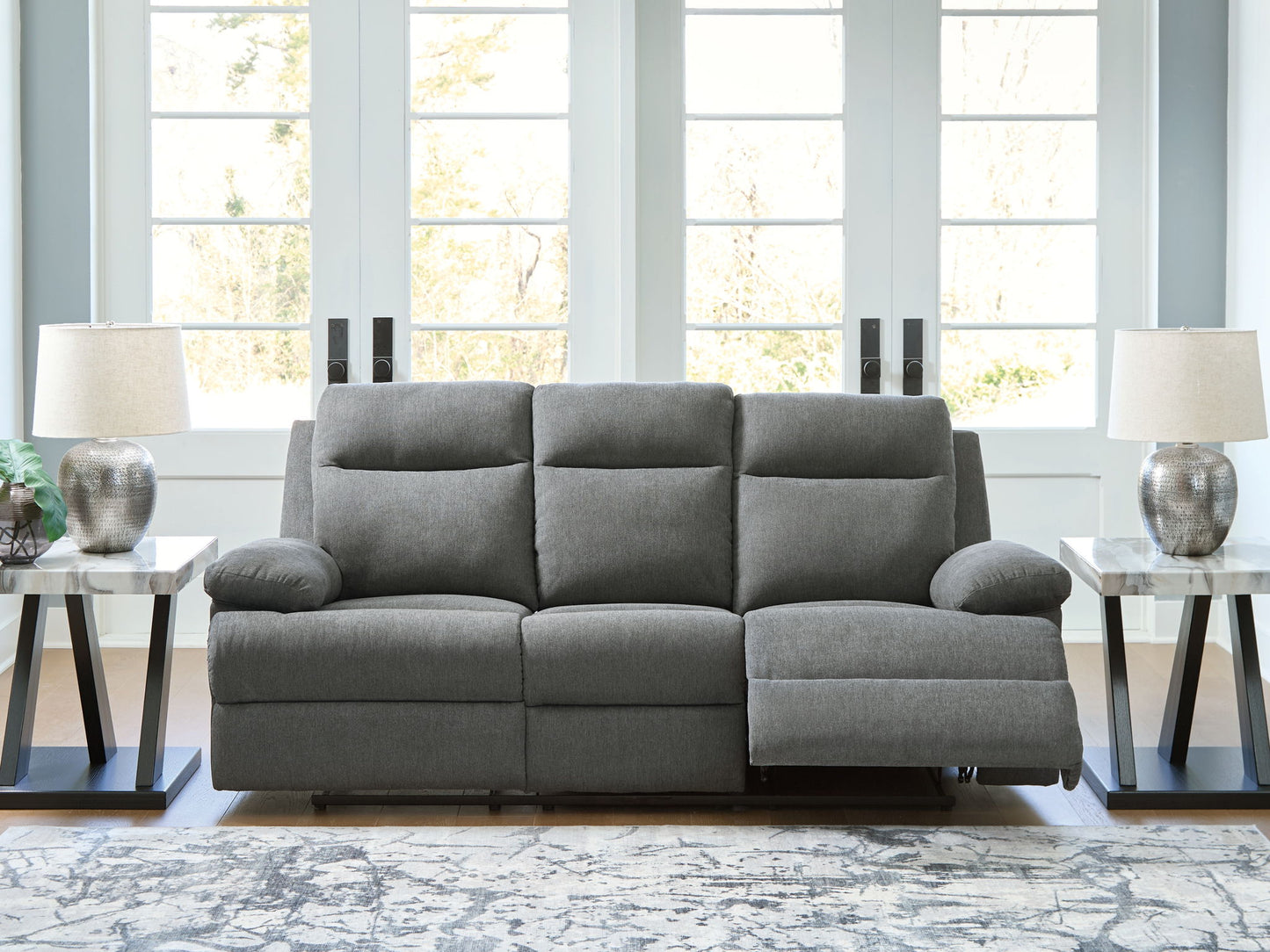 Side-Swipe - Reclining Sofa With Drop Down Table
