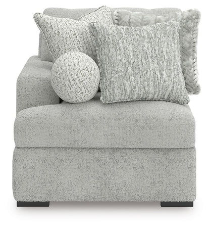 Cuddle Plush - 3 Pc. - 3-Piece Sectional, Chair And Ottoman - Arctic