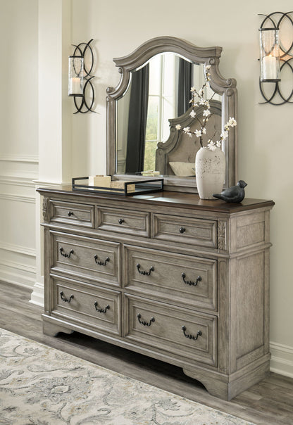 Lodenbay - Dresser, Mirror - Antique Gray
