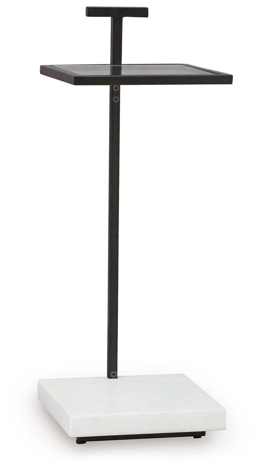 Mannill - Accent Table - Black / White