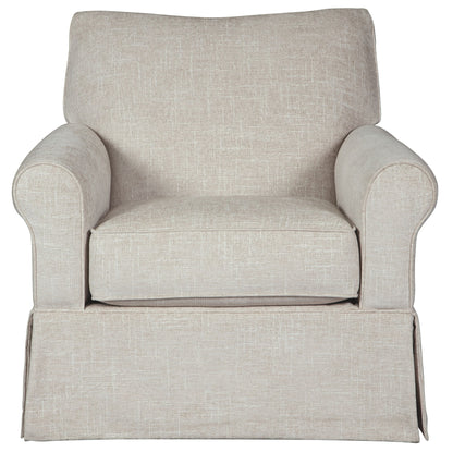 Searcy - Swivel Glider Accent Chair - Quartz