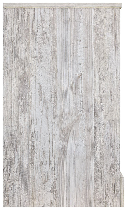 Paxberry - Six Drawer Dresser - Vinyl-Wrapped - Whitewash