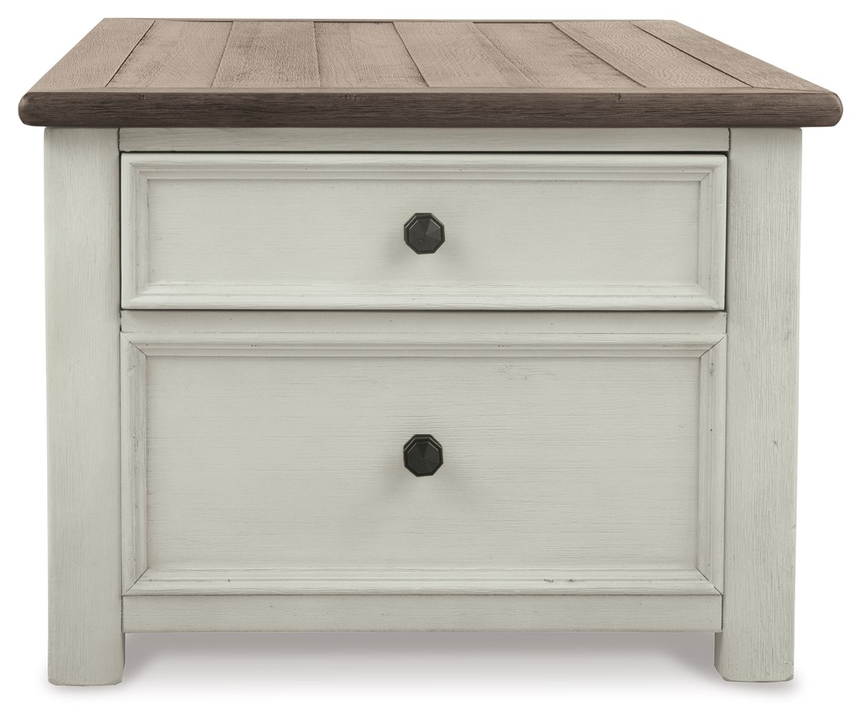 Bolanburg - Lift Top Cocktail Table - White / Brown / Beige