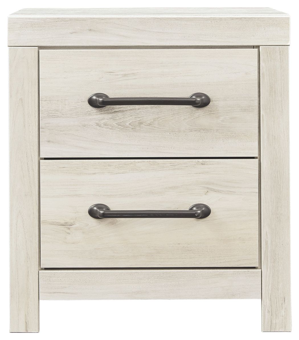 Cambeck - Two Drawer Night Stand - Whitewash