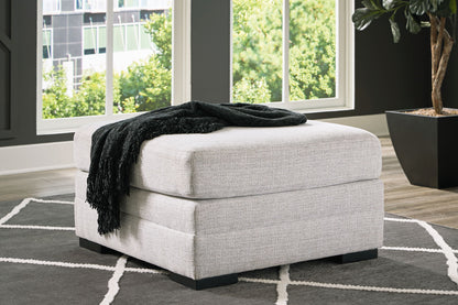 Koralynn - Oversized Accent Ottoman - Stone