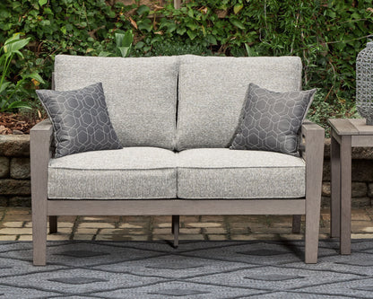 Hillside Barn - Loveseat W/Cushion - Gray / Brown