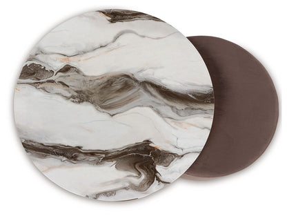 Jazmore - Nesting Cocktail Tables (Set of 2) - Brown / Brass Finish