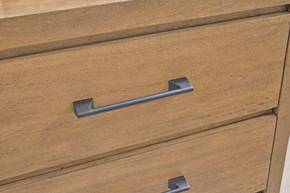 Sherbana - Dresser And Mirror - Light Brown