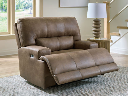 Beckley Place - Power Recliner With Adjustable Headrest - Earth