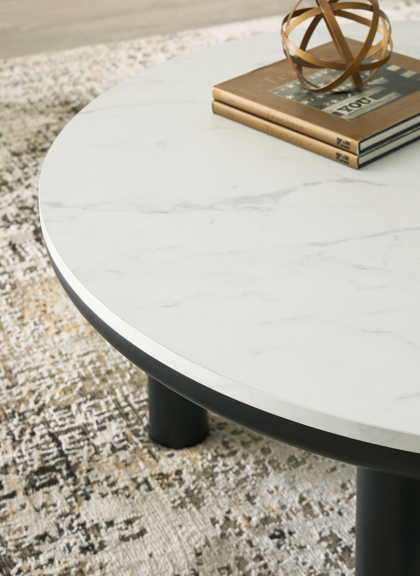 Xandrum - Occasional Table Set (Set of 3) - Black / White