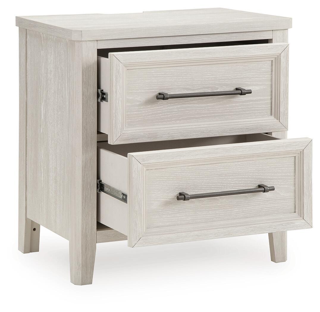 Darbonton - Two Drawer Night Stand - Dove White