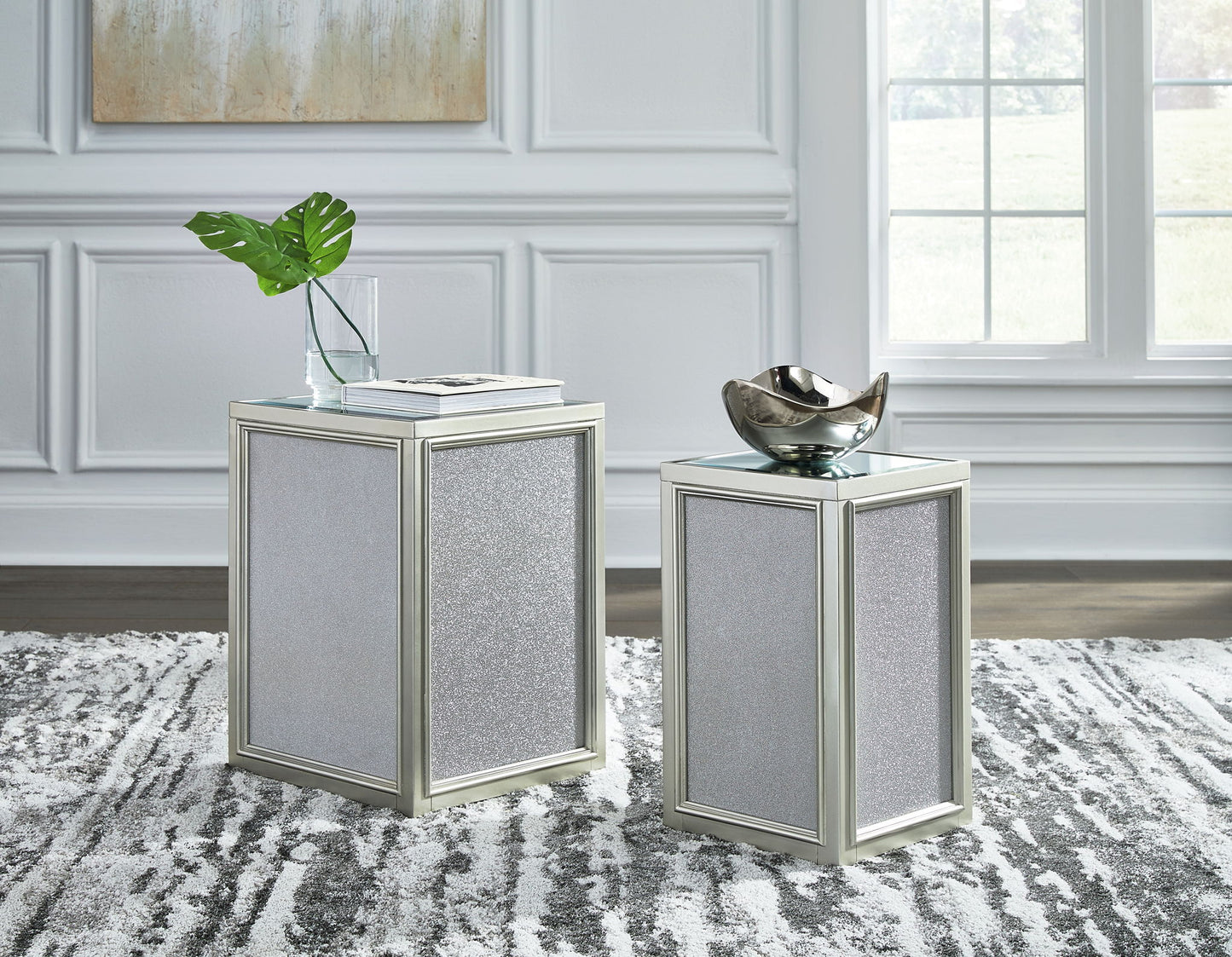 Traleena - Nesting End Tables (Set of 2) - Silver Finish